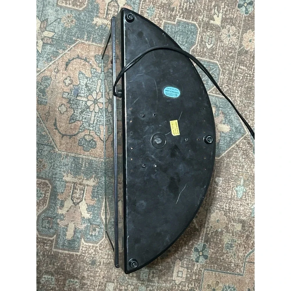Vintage 1980s Fiber Optic Peacock Lamp Wall Mount Flat Back Color Changing Light